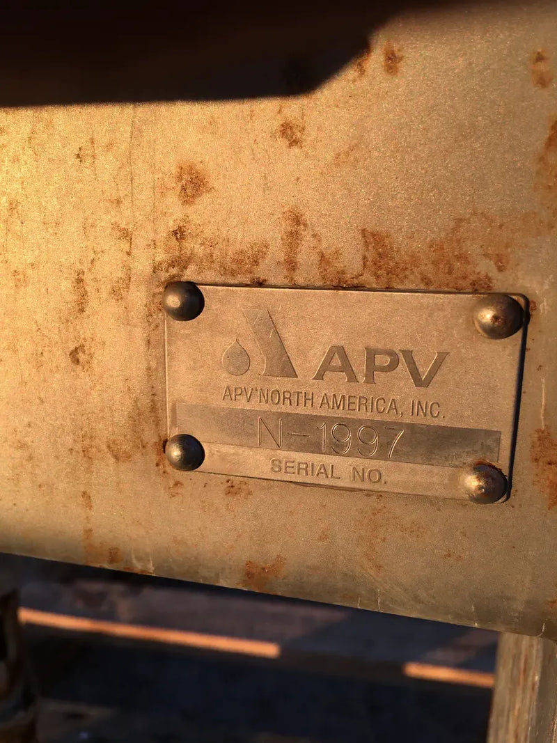 APV (SPX Flow) Surface Scraped Votator, Heat Exchanger