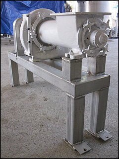 Cast Screw Auger Food Pump with Stainless Frame – 5-1/2 in. dia. Not Specified 
