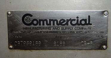 Commercial Manufacturing Company Delumper Commercial 