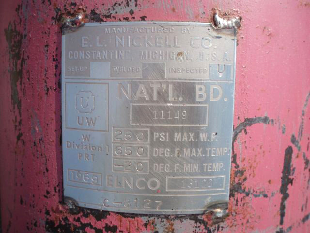 E. L. Nickell Ammonia Surge Drum - 13 Gallon E.L. Nickell 