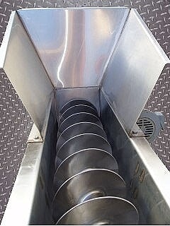 Elevated Stainless Steel Screw Auger Conveyor Not Specified 