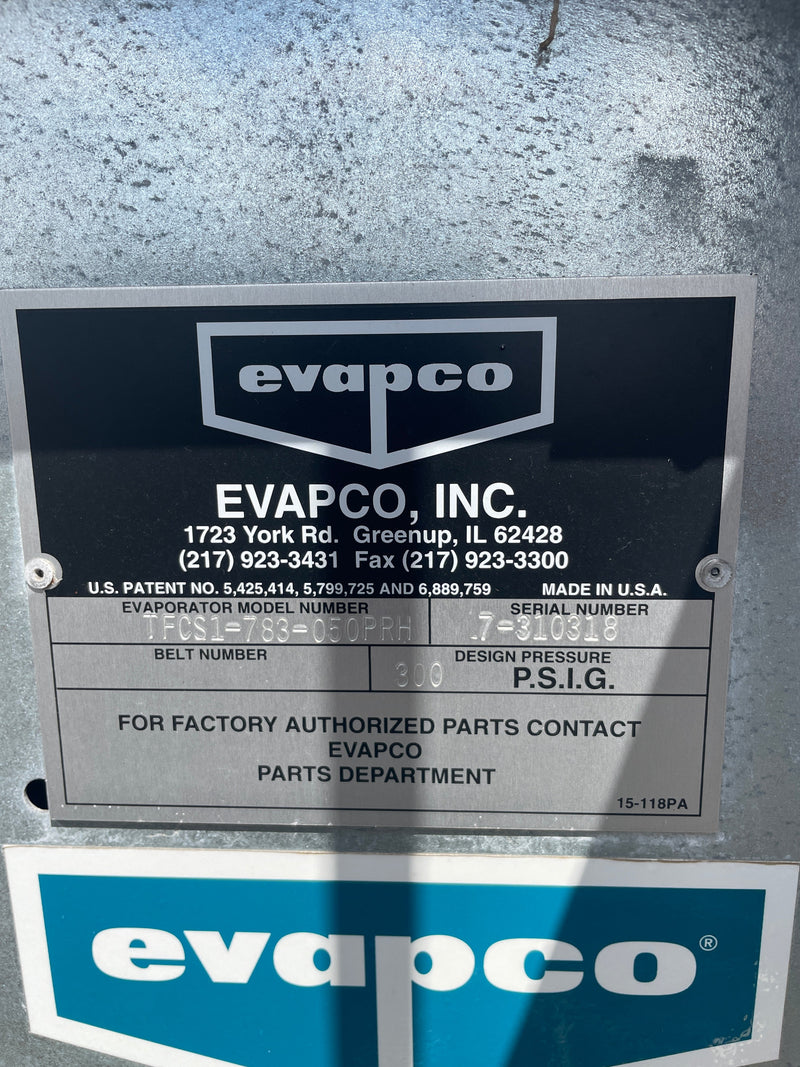 Evapco TFCS1-783-050PTH Ammonia Evaporator Coil - 4TR, 1 Fan (Low Temperature) Evapco 