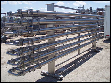 Feldmeier 316 Stainless Steel Triple Tube Heat Exchanger-14 tubes Feldmeier 