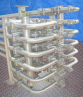 Feldmeier Stainless Steel Triple Tube Heat Exchanger-12 Tubes Feldmeier 