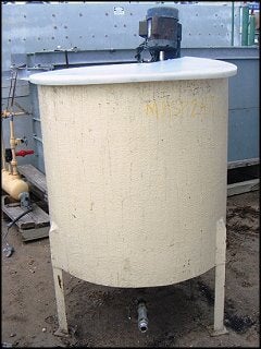 Fiberglass Batch Tank with Neptune mixer - 150 Gallons Not Specified 