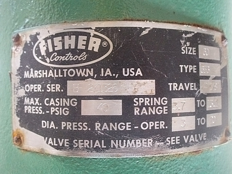 Fisher Butterfly Control Valve Fisher 