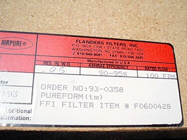 Flanders Filters, Inc. Bag-Out Housing Filter Unit Flanders Filters, Inc. 