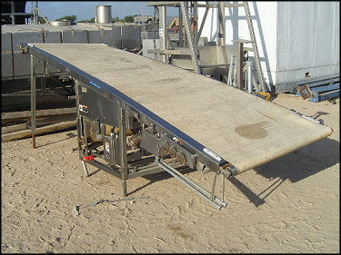 Freezer Stainless Steel Infeed Belt Conveyor - 3 ft. 7-1/4 in. Wide Not Specified 