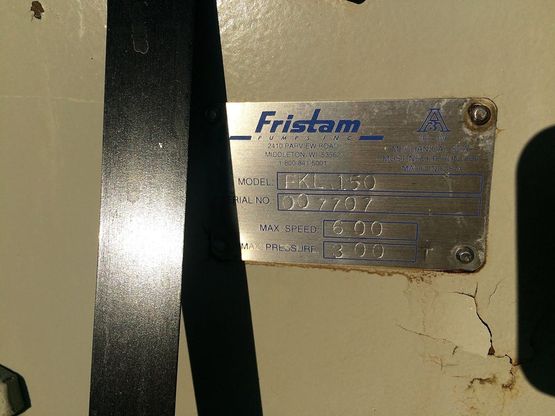 Fristam FKL-150 Positive Displacement Pump - 10 HP Fristam 