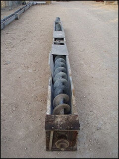 Galvanized Steel Screw Auger Conveyor - 9.5 in. dia. Not Specified 