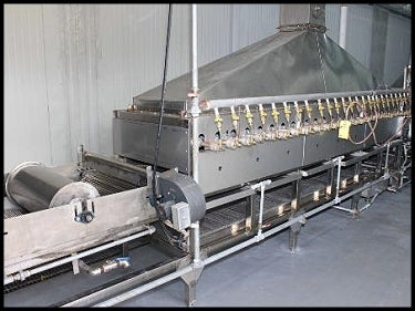 Gas Fired 24-Burner Stainless Steel Tunnel Oven - 24 in. Wide Not Specified 