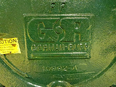 Gorman Rupp Centrifugal Trash Pump Gorman-Rupp 