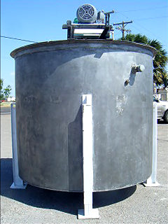 Graver Inner Dimpled Jacket Stainless Steel Mixing Tank-1600 Gallons Graver Tank and Mfg. Co., Inc. 