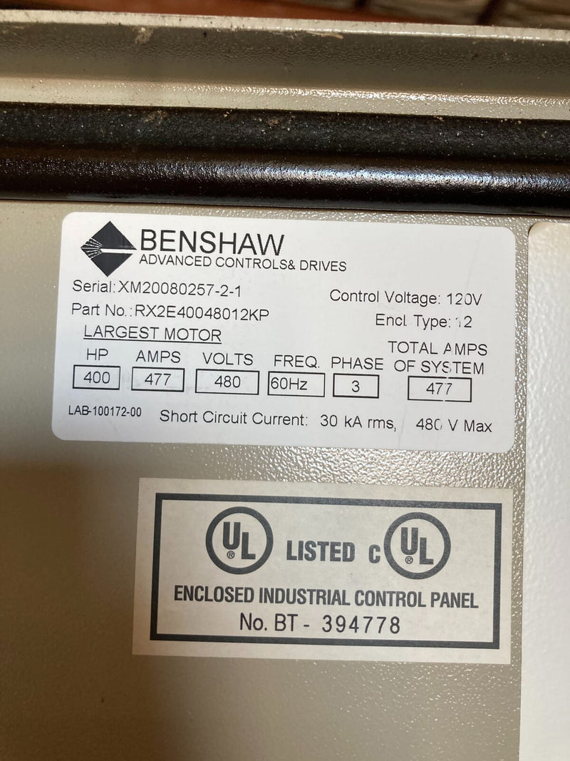 Benshaw Screw Compressor Motor Starter (400 HP)