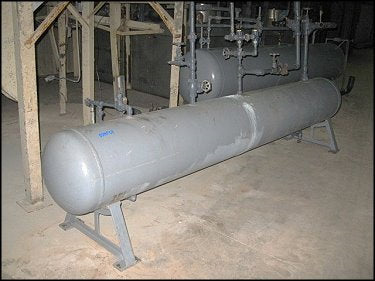Horizontal Ammonia Receiver – 175 Gallons Not Specified 