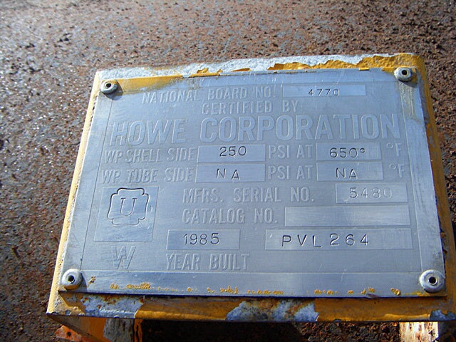 Howe Corporation Recirculator – 48 in. Dia. x 9 ft. 6 in. L Howe Corporation 