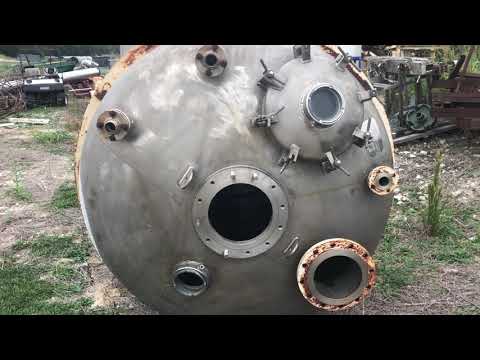 Paul Mueller Dedert Dimpled Jacketed Vacuum Tank - 4,000 Gallons
