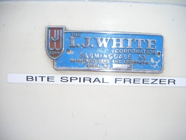 I.J. White Corporation Spiro-Freeze Spiral Freezer I.J. White 