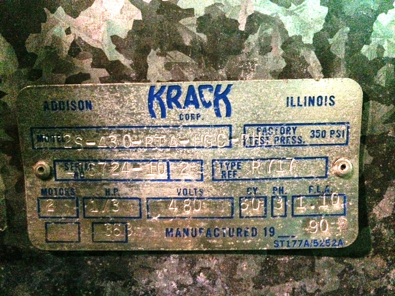 Krack DT 2-Fan Evaporator Coil - 3.58 TR Krack 