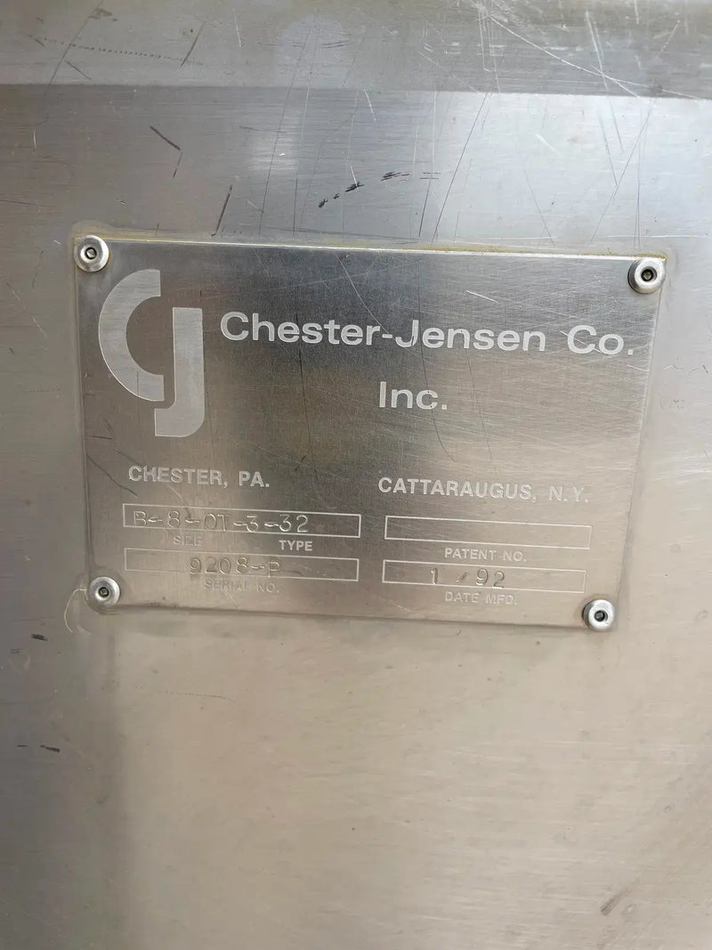 Chester-Jensen Co B-8-OT-3-32 Plate Chiller (5-60 X 45 Stainless Steel Plates)