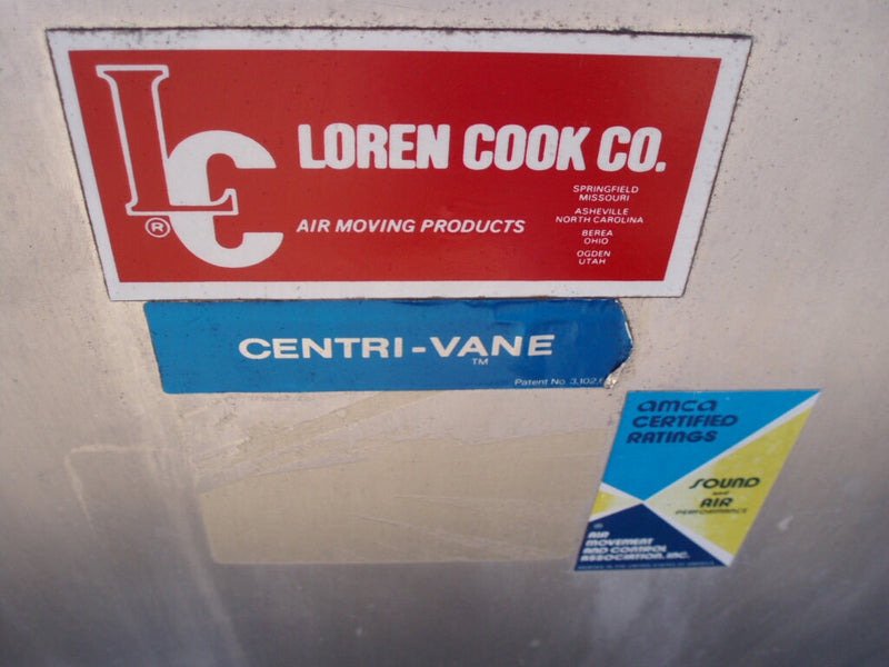 Loren Cook Co. Centri-Vane Exhaust Fan Loren Cook 
