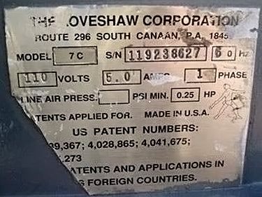 Loveshaw 7C Case Sealer Loveshaw Corporation 