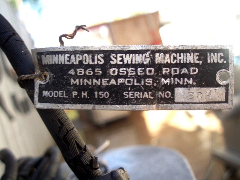 Minneapolis Bag Sewing Machine Minneapolis Sewing Machine Co. 
