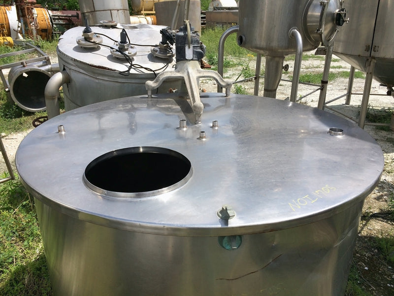 Pfaudler Stainless Steel Process Tank - 300 gallons Pfaudler 