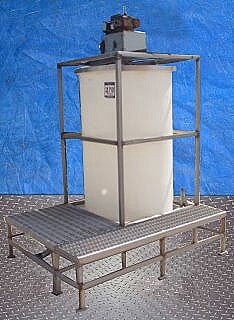 Polyethylene Mix and Blend Tank- 160 Gallon Not Specified 