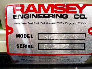 Ramsey Engineering Co. Icore Mark II Checkweigher Ramsey Engineering Co. 