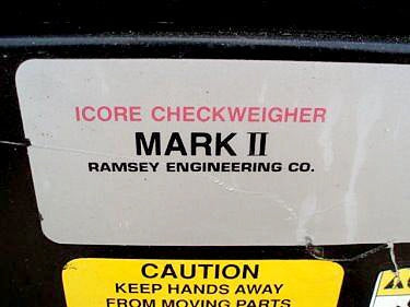 Ramsey Engineering Co. Icore Mark II Checkweigher Ramsey Engineering Co. 