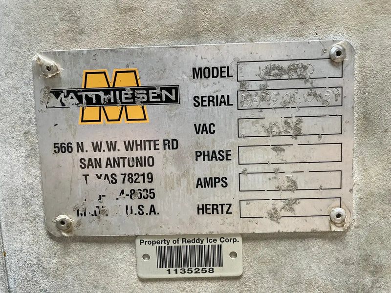 Matthiesen VLS510 Bottom Loading Volumetric Bagger With Incline Screw Conveyor