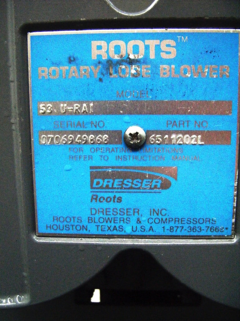 Roots Rotary Lobe Blower - 5 hp Roots 