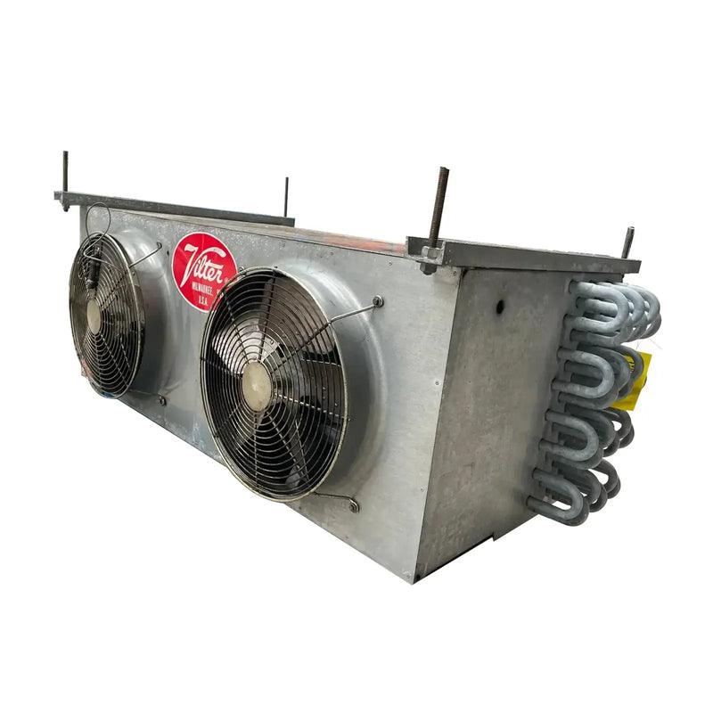Vilter LP-10-63-1/3-FA Ammonia Evaporator Coil- 5 TR, 2 Fans (Low Temperature)