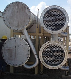 Stainless Steel 5-Pass Shell and Tube Heat Exchangers - 1,200 sq. ft. Not Specified 