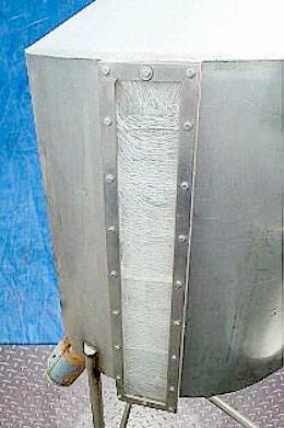 Stainless Steel Cone Bottom and Closed Top Mix Tank- 100 Gallon Genemco 