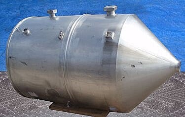 Stainless Steel Coned Bottom Open Top Tank -165 Gallons. Not Specified 