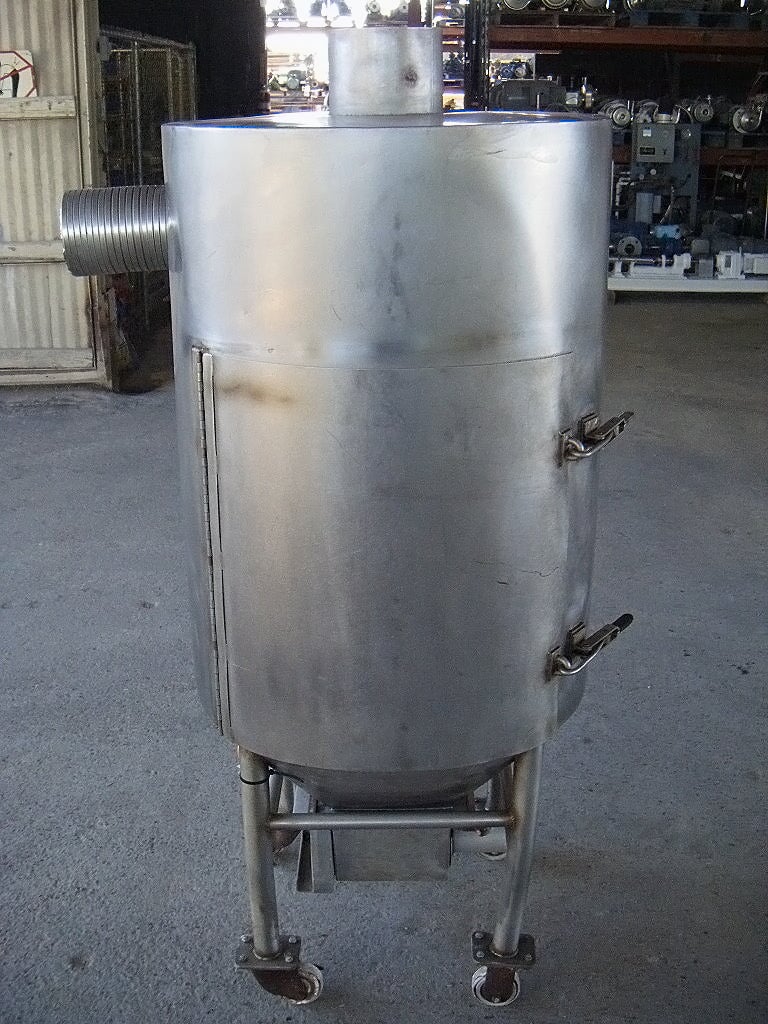 Stainless Steel Cyclone Tank with Airlock - 60 Gallons Genemco 