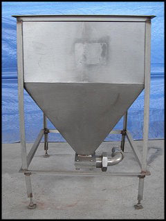 Stainless Steel Funnel Hopper – 40 Gallons Not Specified 
