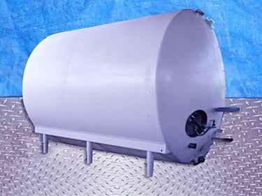 Stainless Steel Horizontal Jacketed Tank- 3,500 Gallon Not Specified 