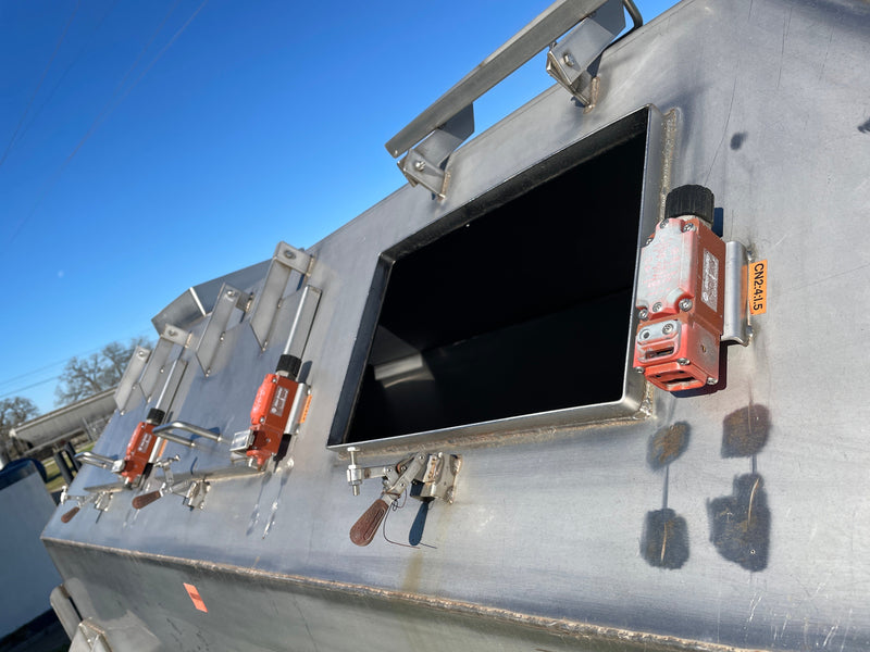 Stainless Steel Ice Storage Holding Bin & Conveyor, Screw Auger Custom 