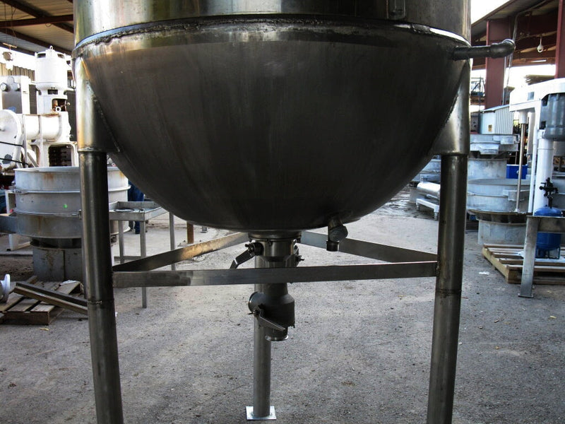 Stainless Steel Jacketed Vacuum Kettle - 750 Gallon Genemco 