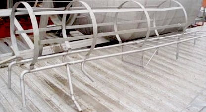 Stainless Steel Ladder with Safety Cage Not Specified 