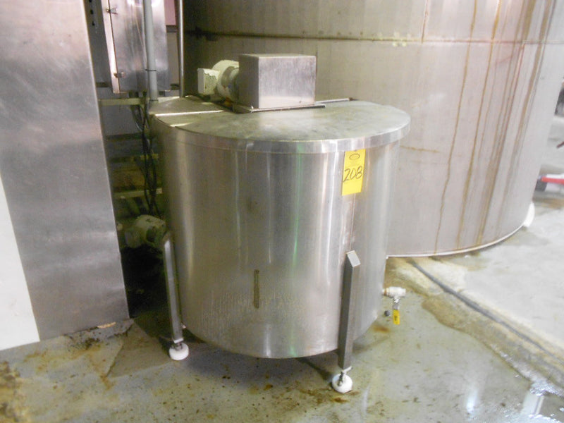 Stainless Steel Mixing Tank - 125 Gallons Not Specified 