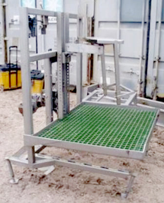 Stainless Steel Platform with Adjustable Seat Not Specified 