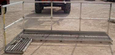 Stainless Steel Platform with Guard Rails Not Specified 