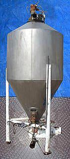 Stainless Steel Powder Silo with Airlock Shick 