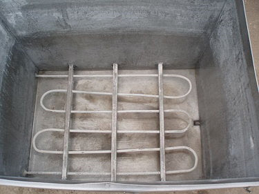 Stainless Steel Rectangular Tank with Heat Coil - 550 Gallons Not Specified 