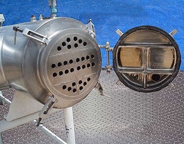 Stainless Steel Shell and Tube Condenser - 100 sq. ft. Not Specified 