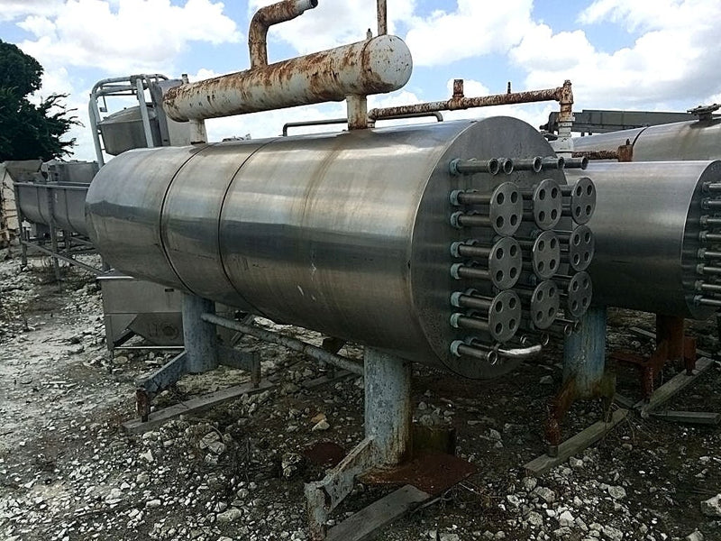 Stainless Steel Shell and Tube Heat Exchanger - 190.76 sq. ft. Genemco 